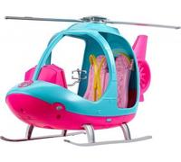 Grand Hélicoptère Rose Et Bleu Barbie (Poupée Non Incluse) - Véhicule Fille