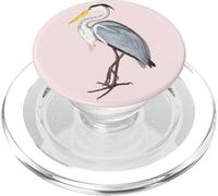 Grand héron, Amateur de héron, observateur d'oiseaux, Oiseaux PopSockets PopGrip pour MagSafe