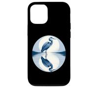 Grand héron Bleu Miroir dans l'eau Coque pour iPhone 12/12 Pro