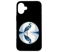 Grand héron Bleu Miroir dans l'eau Coque pour iPhone 16 Plus