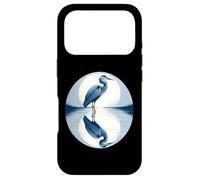 Grand héron Bleu Miroir dans l'eau Coque pour iPhone 17 Pro
