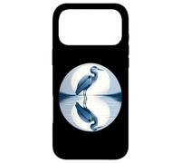 Grand héron Bleu Miroir dans l'eau Coque pour iPhone 17 Pro Max