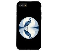 Grand héron Bleu Miroir dans l'eau Coque pour iPhone SE (2020) / 7/8