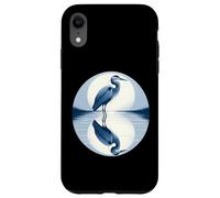 Grand héron Bleu Miroir dans l'eau Coque pour iPhone XR