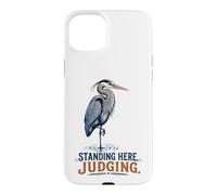 Grand héron Debout Ici Juge Coque pour iPhone 15 Plus
