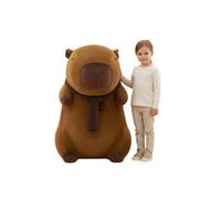 Grand jouet peluche mascotte Capybara avec écharpe 100cm