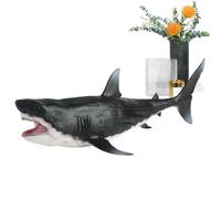 Grand jouet requin en caoutchouc - Activités d'apprentissage - Mer profonde réaliste - Figurine animale - Créatures marines détaillées pour l'imagination - Activités éducatives