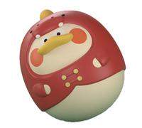 Grand Jouet Toupie Rouge pour bébé - Jouet éducatif en forme d'animal avec bascule pour le temps d'exploration sur le ventre