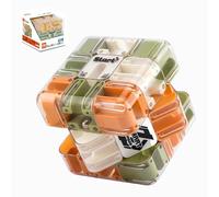 Grand Labyrinthe 3D Cube | Puzzles 3x3 Labyrinthes Cubes | Labyrinthe 3D Puzzless Maze Cube Brain Teaser Jouets | Gravitys Mazes Engaging Logic Jouet éducatif Anti-Stress pour Adultes et Enfant