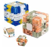 Grand Labyrinthe 3D,Jouet Interactif Casse-TêTe,Boule De Labyrinthe,Jouet Cube 3x3,AméLiore La Reconnaissance Spatiale Et Cultive La PenséE Logique,pour Enfants,Adolescents Et Adultes(C)