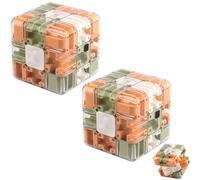 Grand Labyrinthe 3D - Jouet Stimulant for Le Cerveau, Puzzle À Billes 3D Magic Cube Maze Ball Puzzle, Entraînement Cérébral, Développe La Pensée Logique(2pcs)