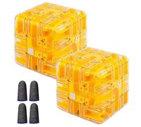 Grand Labyrinthe 3D - Jouet Stimulant pour Le Cerveau, Puzzle à Billes 3D, Jeu De Fidget Portable pour Adultes Et Enfants, Soulagement De L'anxiété, Entraînement Cérébral(2PCS-E)