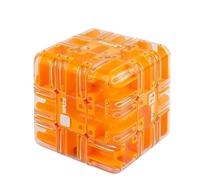 Grand Labyrinthe 3D Puzzle À Billes Magiques, Jouet Stimulant pour La Prise de Conscience Spatiale, Casse-tête Haute Difficulté pour Soulager Le Stress, Jeu de Développement Logique Cadeau(Orange)