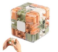 Grand labyrinthe 3D Puzzles Labyrinthe Cube - Jouet stimulant pour le cerveau - Cube magique 3D - Puzzle de sensibilisation à l'espace pour soulager le stress et cultiver la pensée logique (1 pièce)