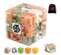 Grand Labyrinthe Cube 3D - Casse-Tête Logique Stimulant pour Adultes & Enfants, Jeu Éducatif De Concentration Cadeau Anti-Stress (Mix)