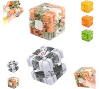 Grand Labyrinthe Maze Cube,Cube Magique 3D,Roller Ball Maze Cube,Améliore La Reconnaissance Spatiale Et Cultivez La Pensée Logique, Jeu éducatif pour Adultes Et Adolescents (A+B)