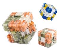Grand Labyrinthe Maze Cube,Cube Magique 3D,Roller Ball Maze Cube,Jeu éducatif pour Adultes Et Adolescents, for Logical Challenge, Classroom Party, Family Gathering