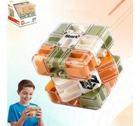 Grand Labyrinthe,Puzzle 3D,Cube Labyrinthe,Jouet Stimulant pour Le Cerveau,Jeu De Réflexion Passionnant,Puzzle D'entraînement Très Difficile,Cube Magique Et Balle,Conscience Spatiale (A)