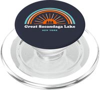 Grand lac Sacandaga New York NY Rainbow PopSockets PopGrip pour MagSafe