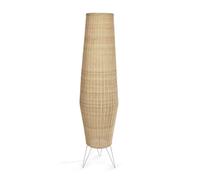 Grand lampadaire en rotin Kamaria avec finition naturelle
