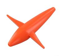 Grand leurre de gibier en forme d'oiseau de 12,7 cm en forme d'oiseau pour la pêche en mer avec chaînes de marguerites et barres d'écartement Convient pour thon Billfish (orange)