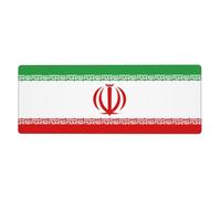 Grand L'Iran Tapis De Souris Avec Motif Drapeau Military| Tapis De Bureau Couvrant Tout Le Bureau| Double Usage Pour Jeux/Bureau| Adhérence Forte| Bord Précis| Durable