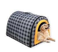 Grand lit 2 en 1 pour chien, chat, chien et lapin - Imperméable - Coussin doux amovible - Base antidérapante - Pour extérieur - 60 x 42 x 40 cm, A)