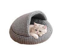 Grand lit épais en peluche pour chat | Cachette pour chaton pour chiot, furet, hérisson, maison, intérieur et extérieur
