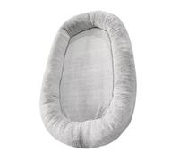 Grand lit for animal de compagnie en peluche courte de taille humaine | Housse lavable amovible, espace de repos partagé for animaux adultes(Type C)