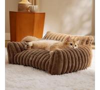 Grand lit pour Chat Lavable Panier Chien en Mousse à mémoire de Forme orthopédique certifiée Canapé-lit pour Chien Amovible dehoussable Housse imperméable Coussin Chien Lavable en Machine
