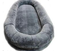 Grand lit pour chien, très grand pouf lavable pour un confort ultime, en fausse fourrure moelleuse et apaisante pour chiens de grande taille