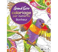 Grand livre coloriage par numéros - Bonheur