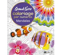 Grand livre coloriage par numéros - Mandalas - David Woodroffe - Bravo - broché - Document jeunesse
