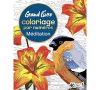 Grand livre coloriage par numéros - Méditation
