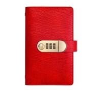 Grand Livre D’objectifs D’argent - Classeur De Cachette De Monnaie | Ddial Lock Carnet De Dépenses, Style Antique, Cent Feuilles Pour(Red)