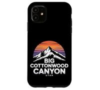 Grand Logo de Cottonwood Canyon, Utah, Coucher de Soleil sur la Montagne Wasatch Coque pour iPhone 11