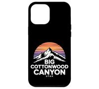 Grand Logo de Cottonwood Canyon, Utah, Coucher de Soleil sur la Montagne Wasatch Coque pour iPhone 12 Pro Max