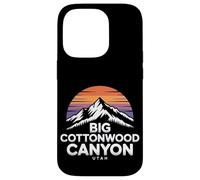 Grand Logo de Cottonwood Canyon, Utah, Coucher de Soleil sur la Montagne Wasatch Coque pour iPhone 14 Pro