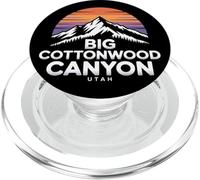 Grand Logo de Cottonwood Canyon, Utah, Coucher de Soleil sur la Montagne Wasatch PopSockets PopGrip pour MagSafe
