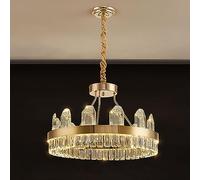 Grand Lustre en Cristal de Luxe léger Moderne, Lampe de Coquille de Luxe de Haute qualité, Lampe en Cristal Simple, pour Lampes et lanternes de Salle à Manger d'étude de Villa de Salon, 50 CM