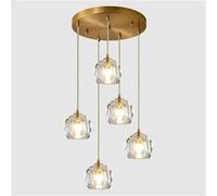 Grand Lustre en Cristal Suspendu, plafonnier LED Moderne de 150 cm de Long, Grande Boule en Cristal, luminaire pour escalier, Salon, hôtel, Couloir, 10 lumières (5)