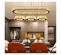 Grand Lustre en Cristal, Suspension décorative pour la Maison, luminaire de Luxe en Cristal pour Salon et Chambre, plafonnier, éclairage intérieur