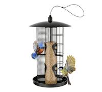 Grand Mangeoire à Oiseaux - Mangeoire Triple Tube résistant aux intempéries | d'Extérieur à Suspendre,pour Attirer pinsons, colibris Sauvages avec Noix, Jardin et