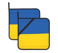 Grand manique drapeau de l'Ukraine - Résistant à la chaleur - 20,3 cm