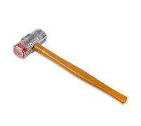 Grand marteau ultra ensanglanté en plastique pour Halloween - Accessoire de déguisement - Faux sang sur traîneau en plastique - Machette d'Halloween réaliste