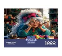 Grand-mère Atelier Puzzle 1000 Pièces Jeu de Puzzle 1000 Pièces pour Adultes Papier Détente Décor Maison 52x38cm/1000pcs