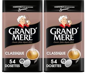 Grand Mère Café 54 Dosettes Classique compatibles Senseo® (Lot de 2)