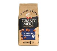 GRAND MERE - CAFE GRAINS 1 KG PUISSANT - Intensité 9 - Arabica & Robusta