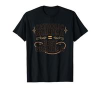 Grand-Mère Catholique Best Grandma Halo Chapelet Bold T-Shirt