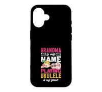 Grand-mère, C'est Mon nom Qui Joue au ukulélé, C'est ma joueuse Coque pour iPhone 16